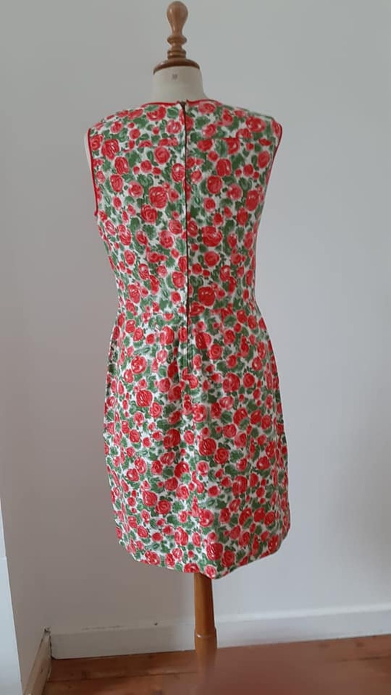 50s early 60s roses pencildress