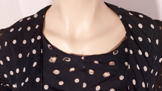 AS IS polkadotted 30s dress perfect for reenactme… - image 6