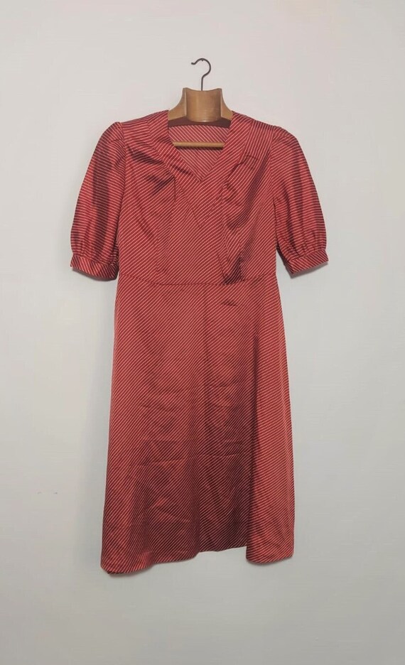 Cute 30s/40s candy cane dress size S/M DJ0037