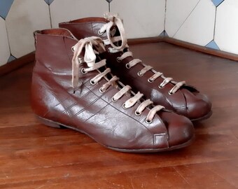 Jaren 1940/ 1950 converteerbare sportschoenen / schaatsen maat EU 40
