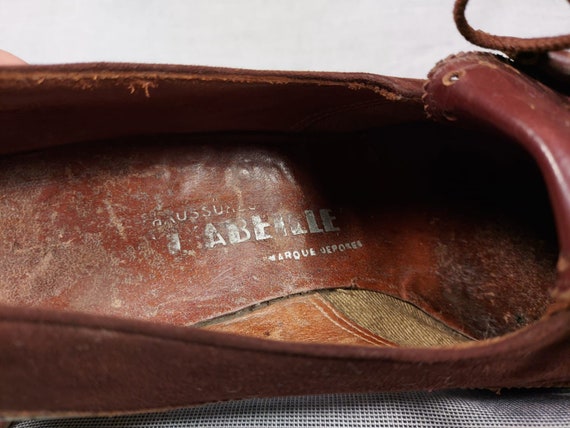 brown leather 40s shoes in excellent condition - image 6