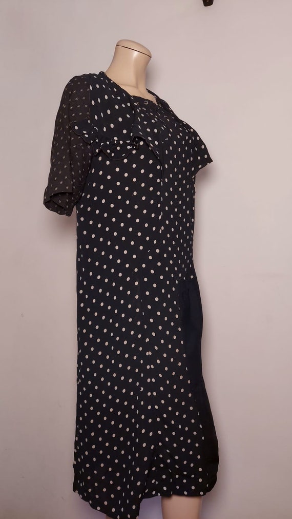 AS IS polkadotted 30s dress perfect for reenactme… - image 3