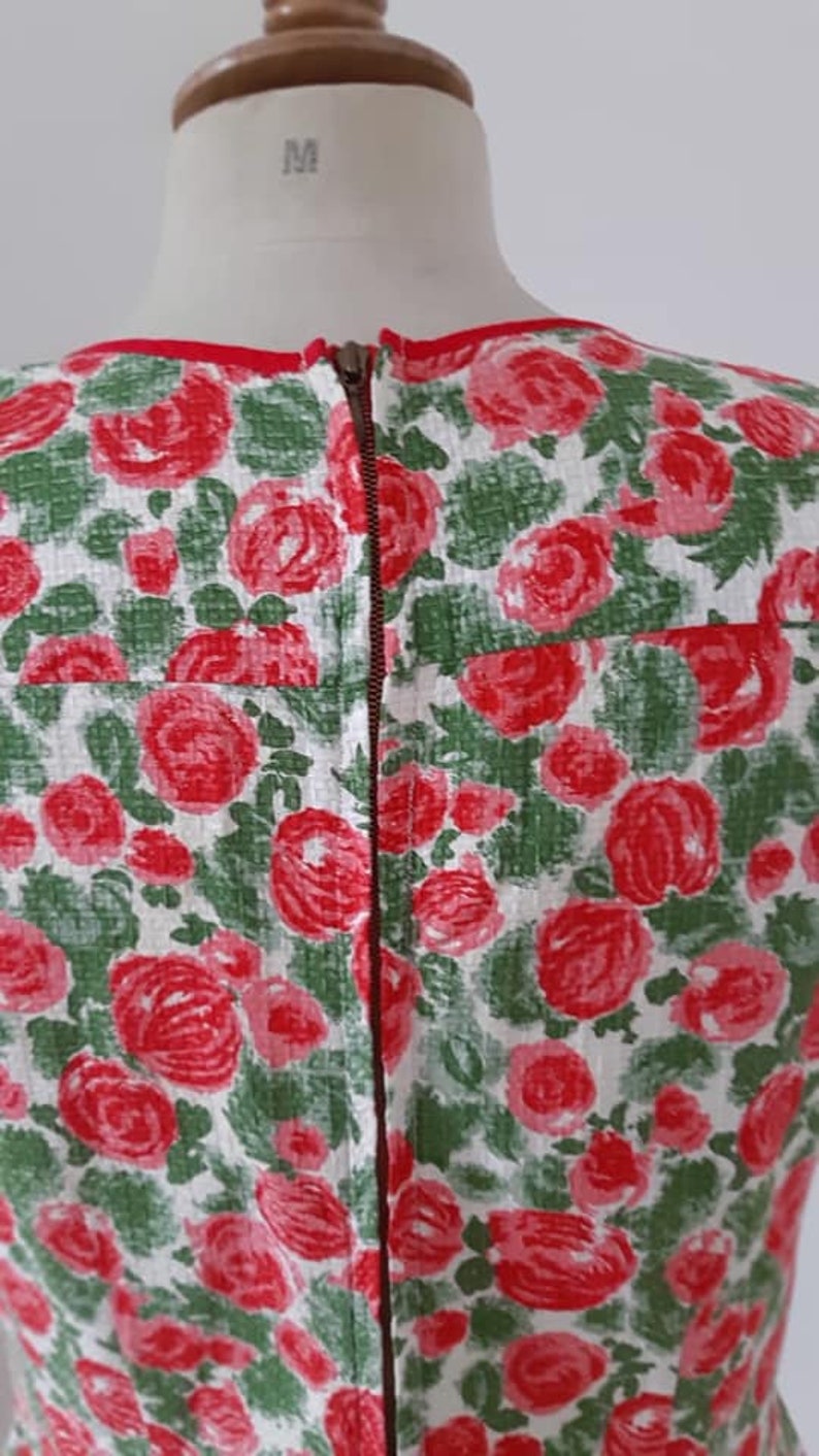 50s early 60s roses pencildress