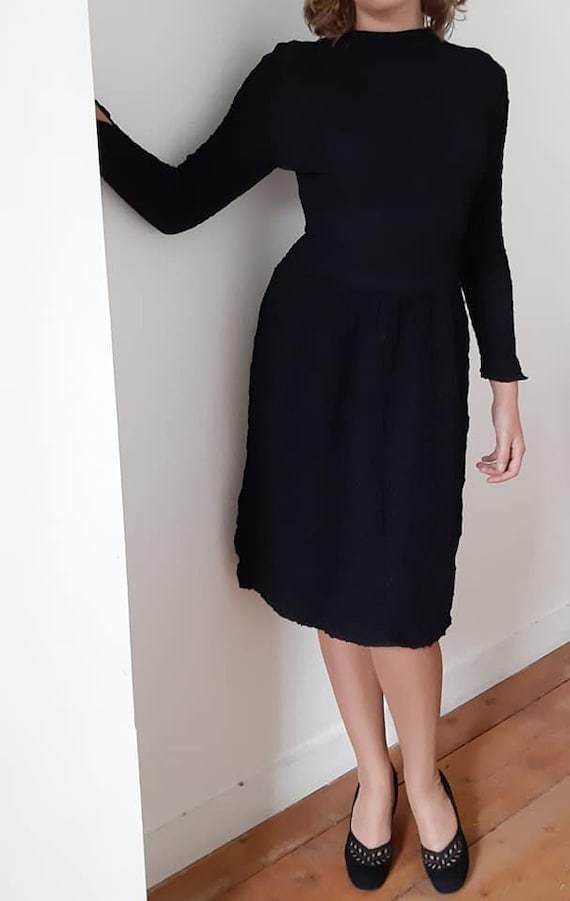 40s black halloween dress