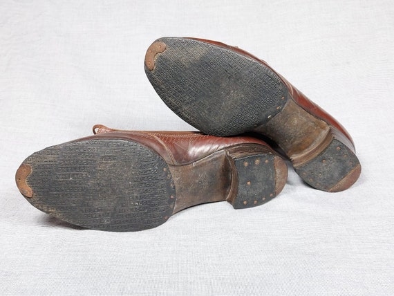 brown leather 40s shoes in excellent condition - image 10