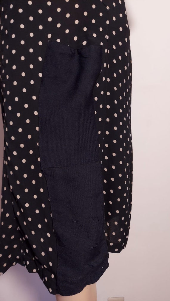 AS IS polkadotted 30s dress perfect for reenactme… - image 5