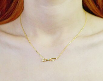 Taurus Necklace, Sterling Silver Zodiac Necklace, Horoscope Gifts