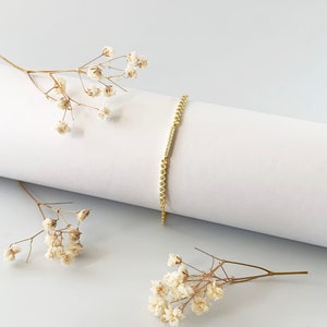 14K Gold Plated, Simple Dainty Minimalist Stacking Bracelet, Everyday Bracelet, 925 Sterling Silver, Valentines Gift, Gift for her