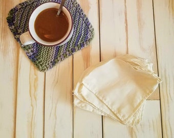 Reusable Cotton Coffee Filter / Zero Waste Pour Over