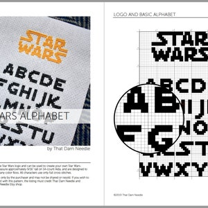 Cross Stitch Pattern: Star Wars Alphabet image 2