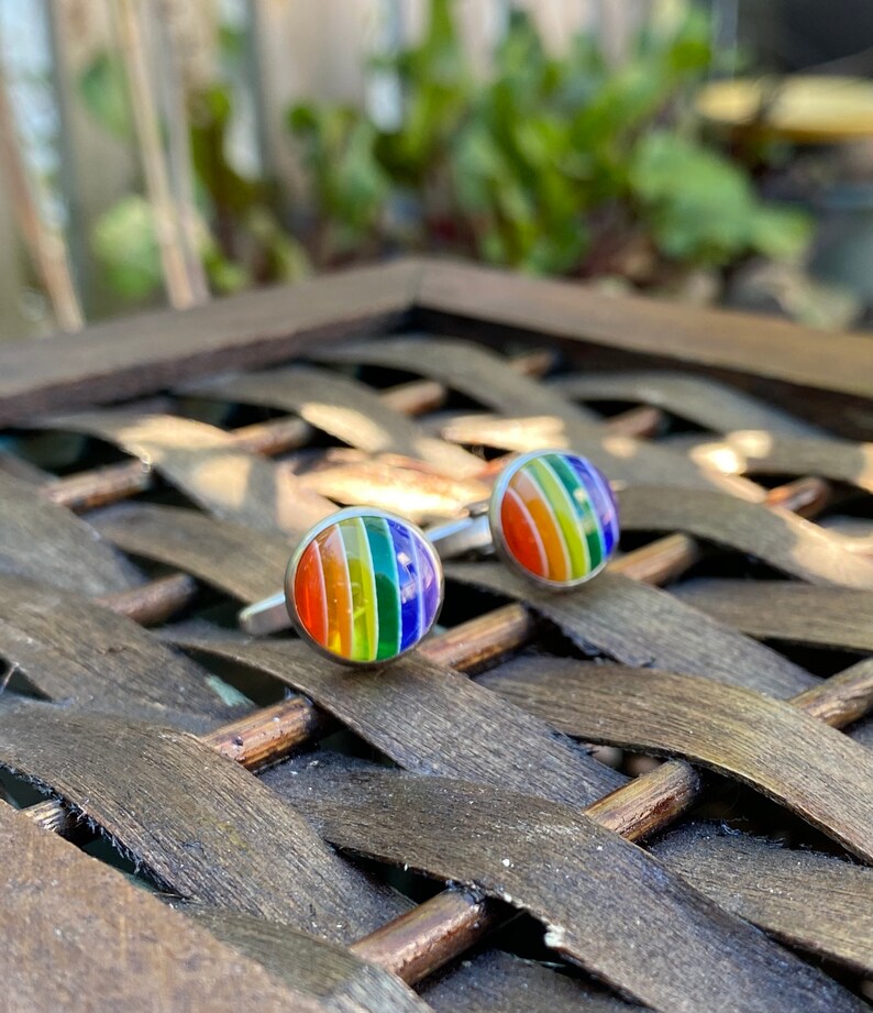 Rainbow Cuff links