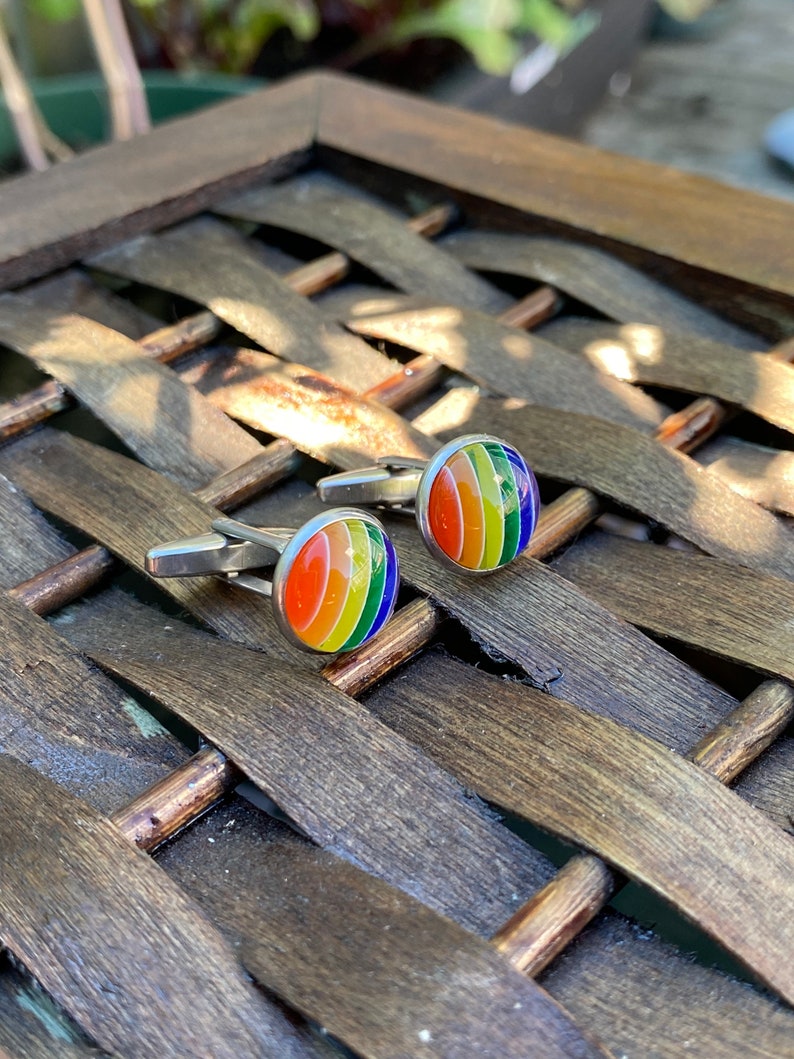 Rainbow Cuff links