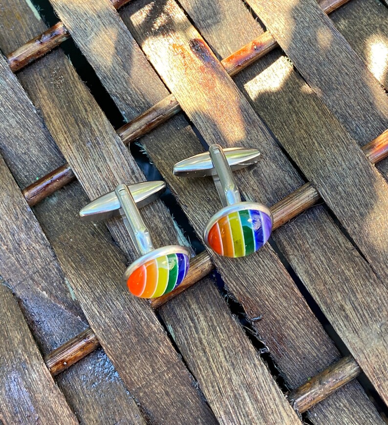 Rainbow Cuff links