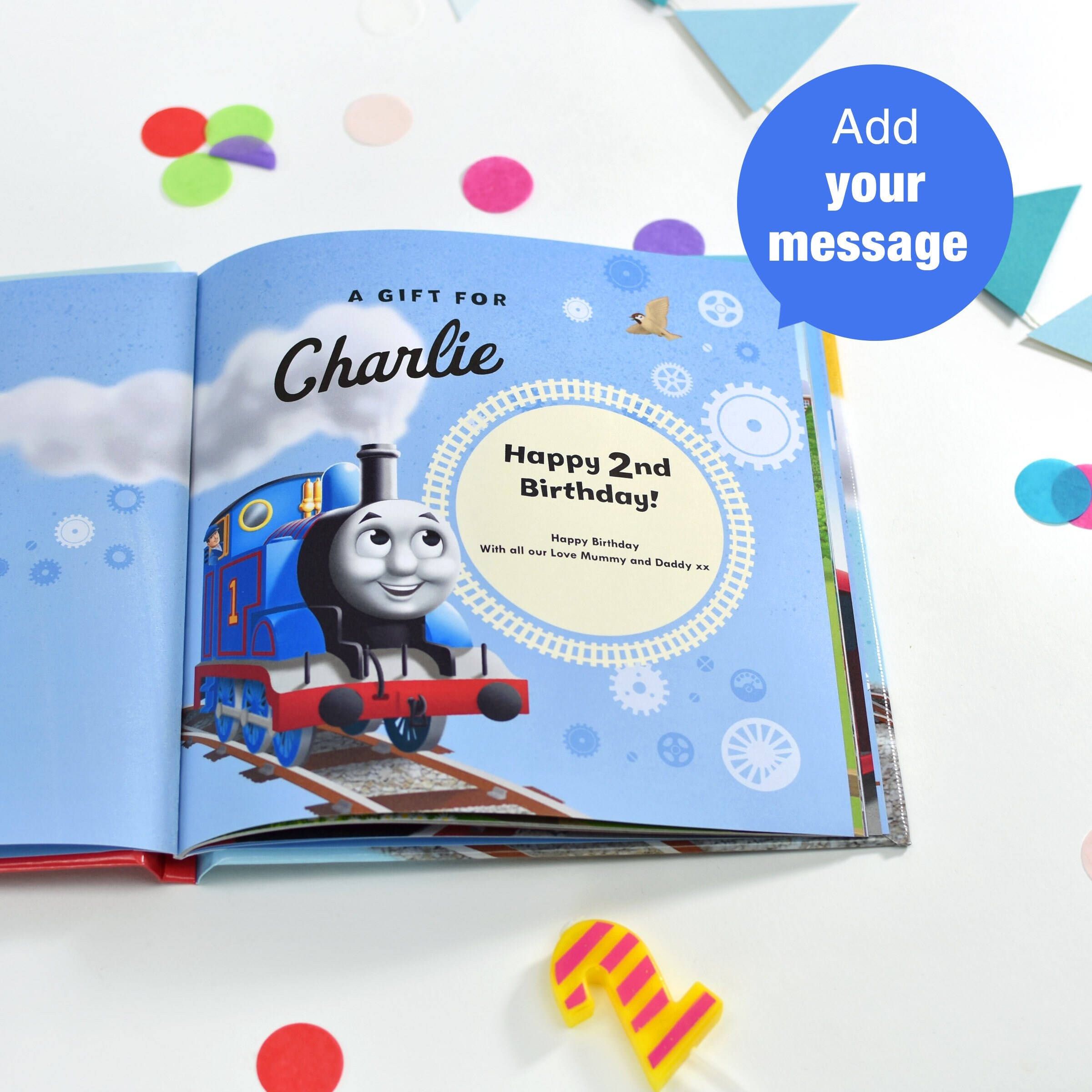 Personalized Birthday Book for Kids Thomas the Tank Engine Etsy