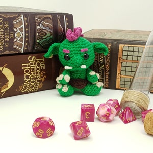 Orc crochet pattern - Rakdoz the green orc, fantasy monster character