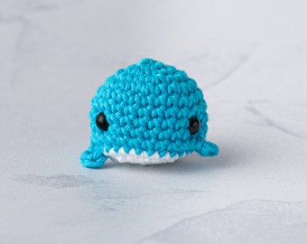 Wilbur the Whale Amigurumi Crochet Pattern Digital Download -  Beginner friendly whale amigurumi crochet pattern