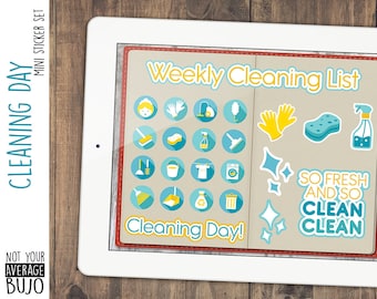Cleaning Day - Digitaal Mini Sticker Pack