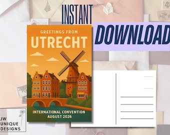 Convención Internacional de Utrecht 2026 DESCARGA INSTANTÁNEA Postal