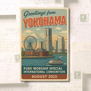 Yokohama, Japan Special Convention INSTANT DOWNLOAD Postcard Pure Worship Convention