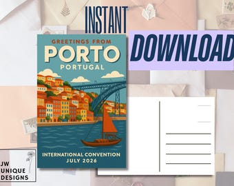 Convención Internacional de Oporto 2026 DESCARGA INSTANTÁNEA Postal