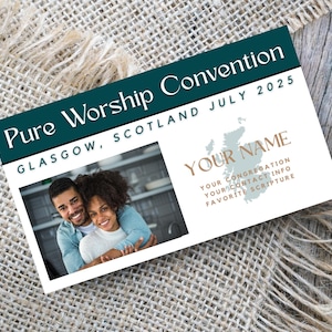 Cartes de visite imprimables JW Special Convention PERSONNALISABLES