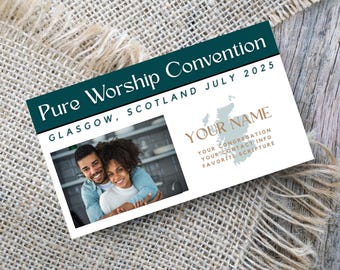 PRINTABLE JW Special Convention CUSTOMIZABLE Contact Cards