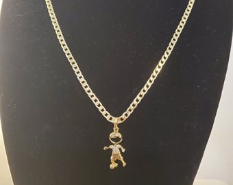14K Gold Plated Boy Necklace-EXCELLENT QUALITY***see details