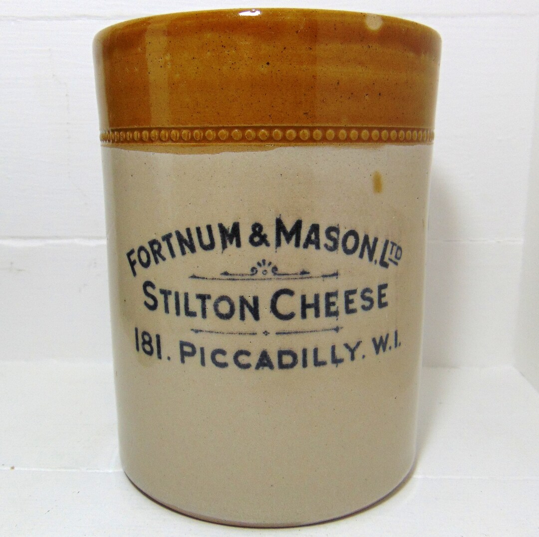Early Type Fortnum & Mason of London Stilton Cheese Jar Etsy