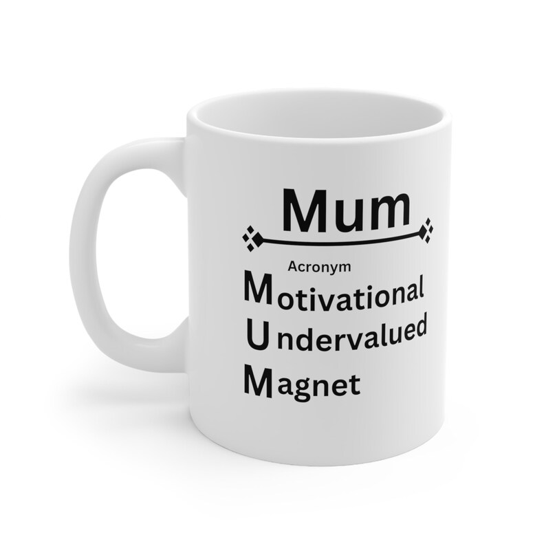 Personalised Ceramic Mug, Custom Acronym Mug, Ideas Presents for Mum