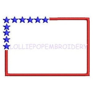 Instant Download - Patriotic Border * Machine Embroidery Design