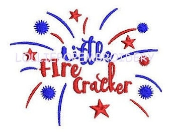 Instant Download - Little Firecracker * Machine Embroidery Design