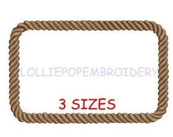 Instant Download - Nautical Rope Border * Machine Embroidery Design