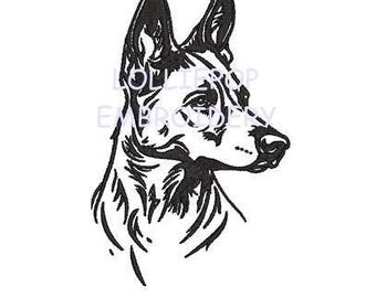 Instant Download - Belgian Malinois * Machine Embroidery Design