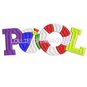 Direct downloaden: zwembad * Machineborduurontwerp