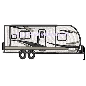 Instant Download - Pull Behind Camper * Machine Embroidery Design