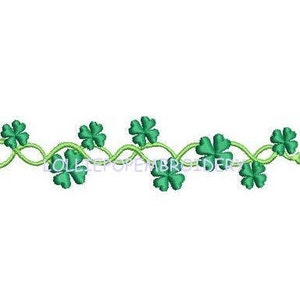 Instant Download - Shamrock Border * Machine Embroidery Design