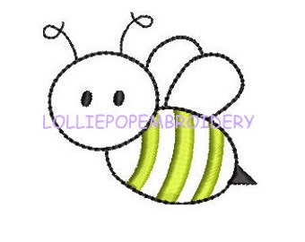 Sofortiger Download - Bee Outline * Maschine Stickerei Design