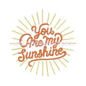 Direktnedladdning - Du är mitt solsken * Maskinbroderidesign