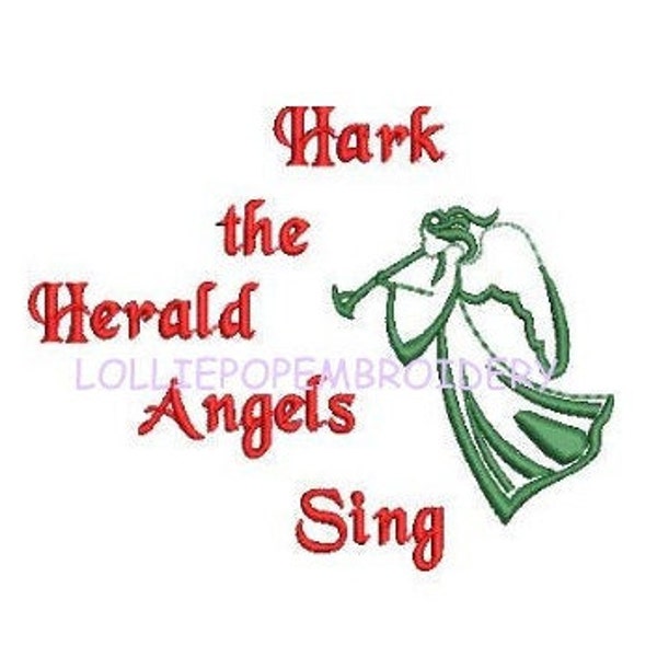 Instant Download - Hark the Herald Angels Sing * Machine Embroidery Design