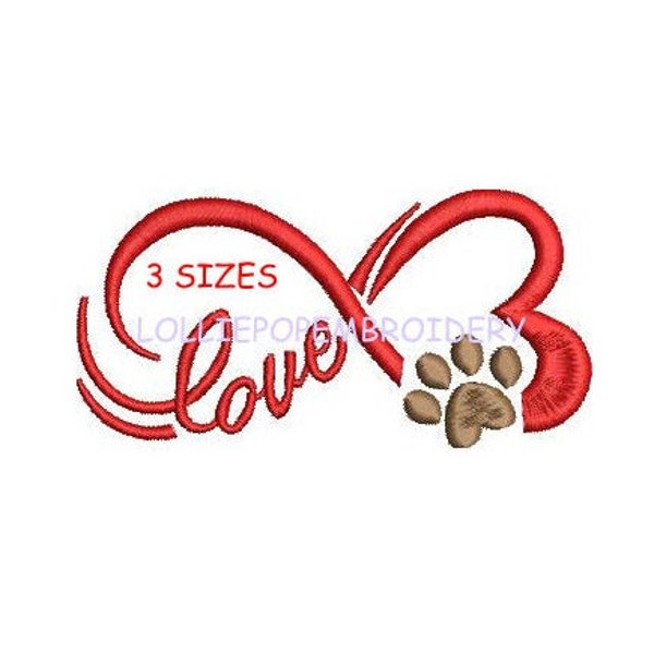 Instant Download - Dog Love * Machine Embroidery Design
