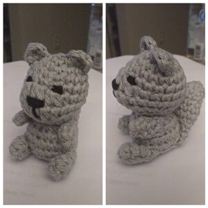 Squirrel Catnip Toy, Crocheted cat toy, Cat toy, Kitten toy