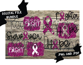 Breast Cancer Pink Leopard Bundle