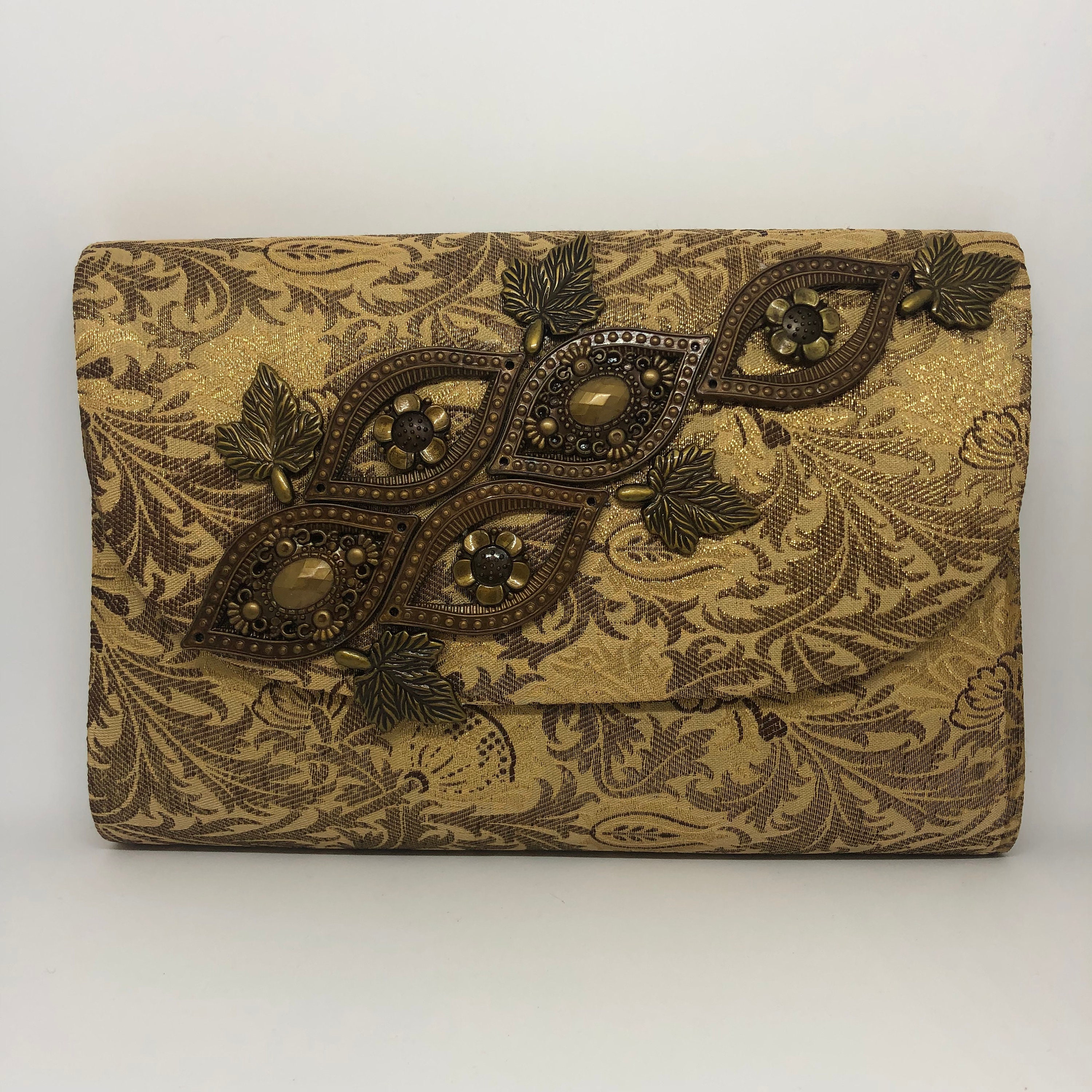 bronze evening clutch