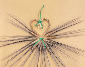 Straw weaving ornament Heart