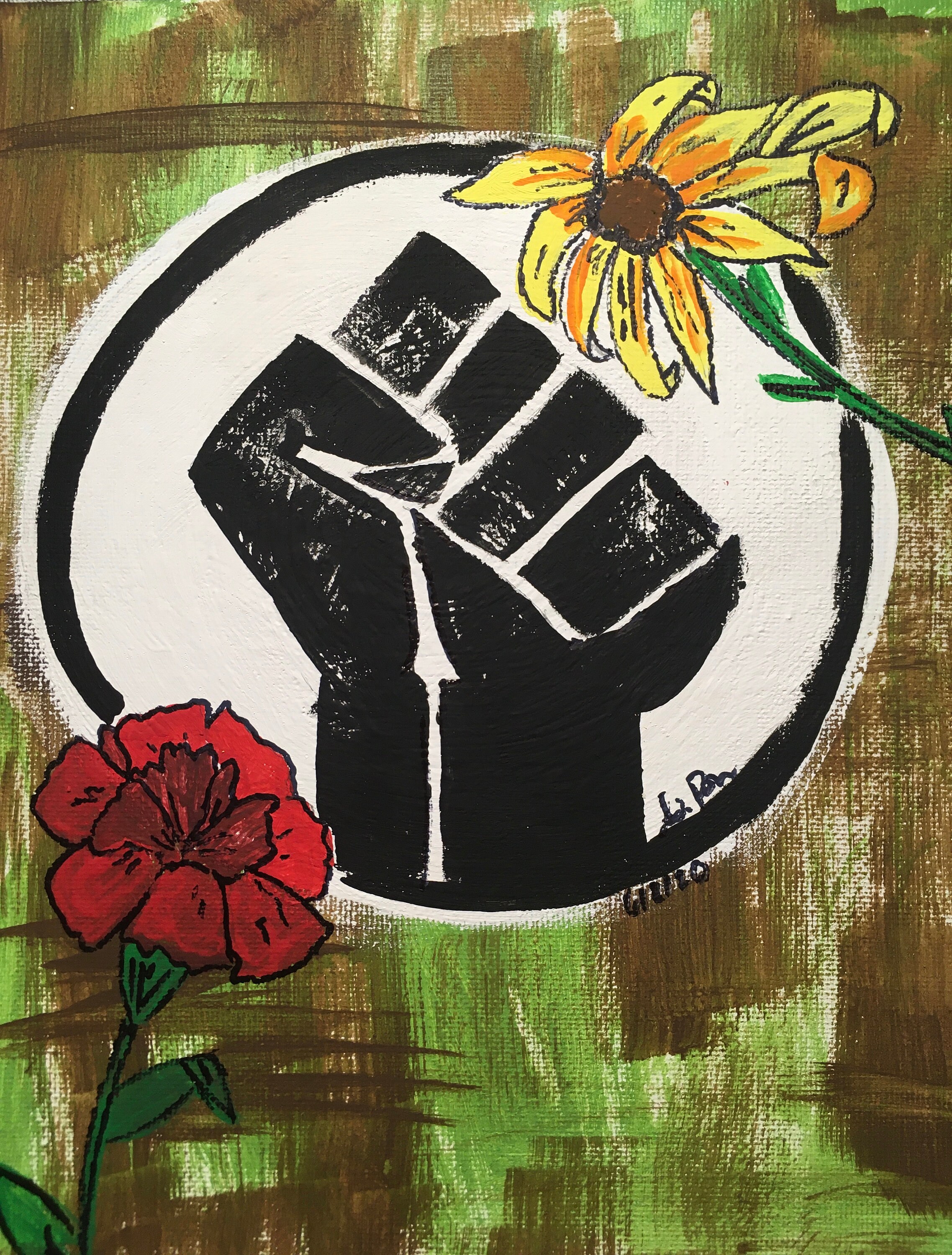 Blm fist print  etsy