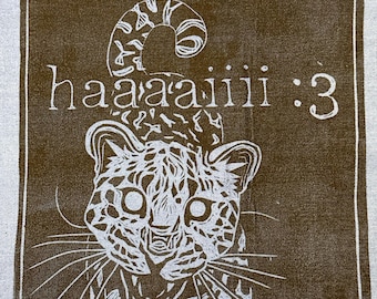 hai luipaard patch linosnede kitty kat panter jaguar: 3 meme