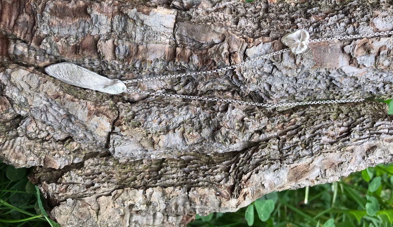 Woodland double charm necklace Etsy