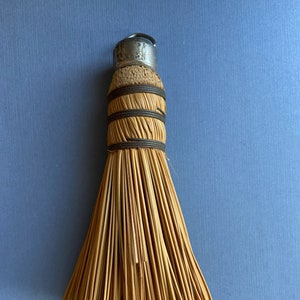 Vintage Straw Whisk Broom, Small Hand Broom, Mid Century Broom - Farmhouse Decor - Antique Hand Broom - Vintage Kitchen - Straw Broom