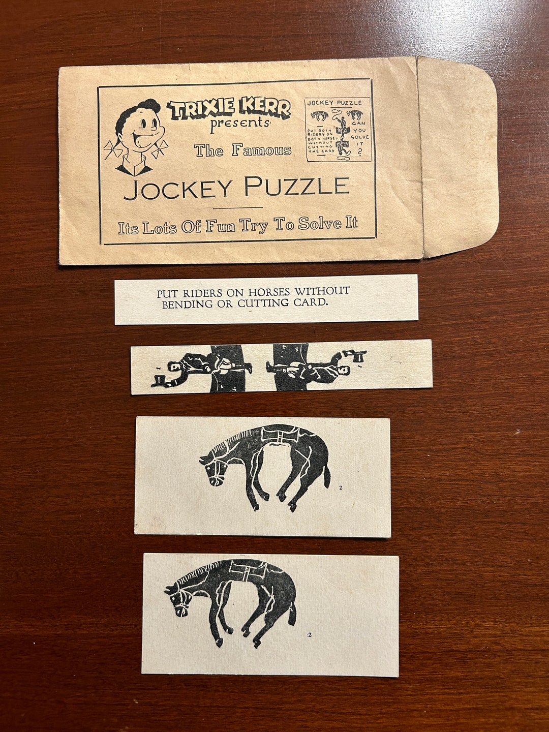 Vintage Trixie Kerr Jockey Puzzle Game Vintage Puzzles in Etsy
