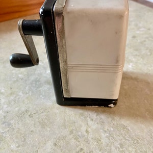 Vintage BOSTONette Pencil Sharpener Gray Plastic BOSTON
